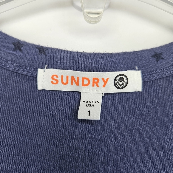 SUNDRY Women's Ruched Star Tank Top Mini Dress - Picture 5 of 7